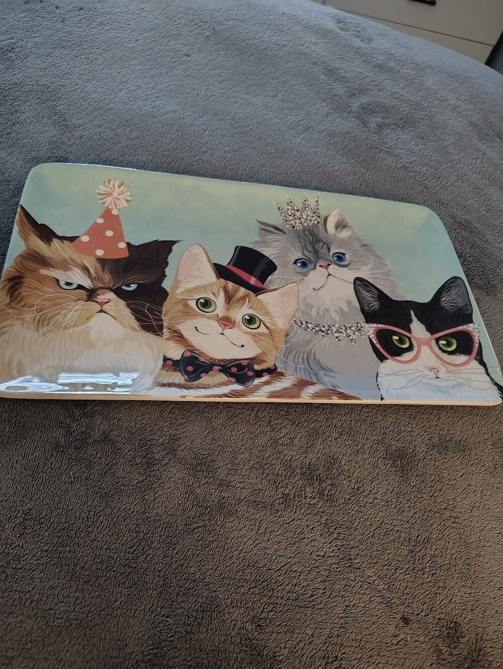 Decorative Party Cat Tray – Multicolor Cats Design Pier One Imports